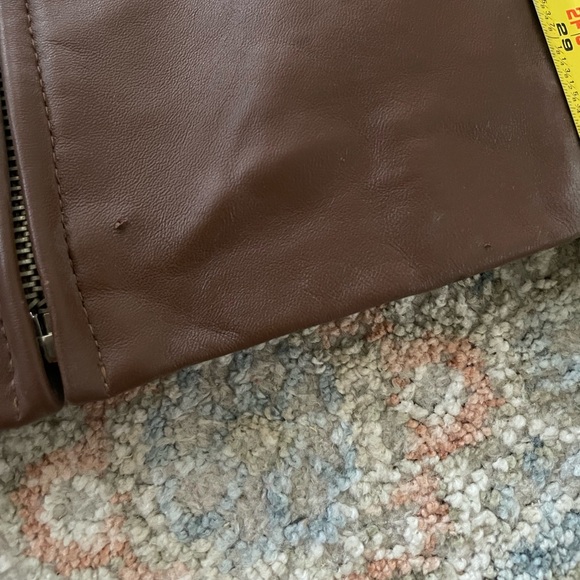 Pamela Mccoy Leather Brown Soft Leather Vintage Jacket NWT Size 1X - Picture 10 of 13